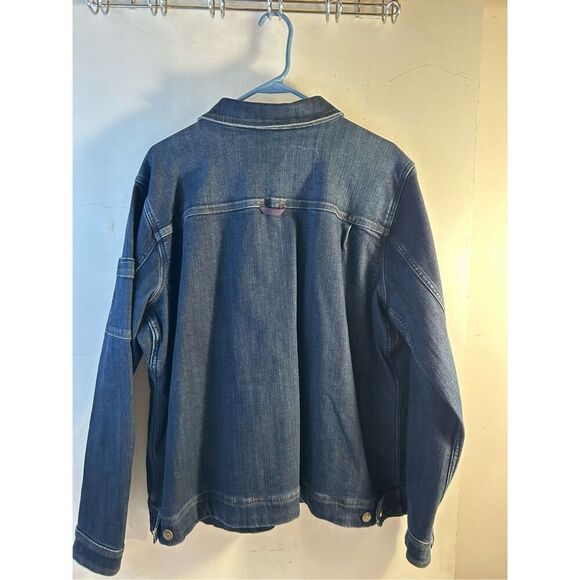 Duluth Trading Company lined jean jacket womens xxl cargo pockets metal buttons - Picture 5 of 12